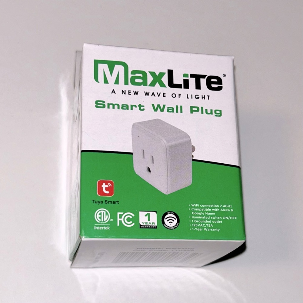 MaxLite - WiFi Smart Wall Plug (Google & Alexa Compatible) NEW IN BOX